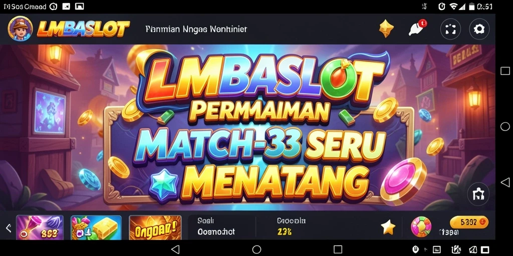 Tampilan menarik dan gameplay seru dalam LMBASLOT.