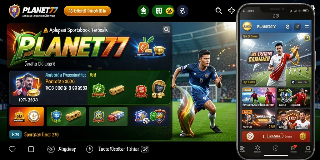 Screenshot main PLANET77 yang menunjukkan antarmuka pengguna yang menarik.