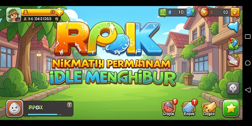Tangkapan layar RPOK menampilkan elemen gameplay Idle yang menarik.