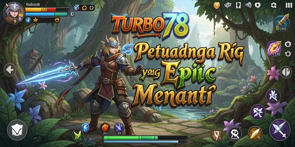 Gameplay TURBO78 yang menarik dan penuh aksi dalam petualangan RPG.